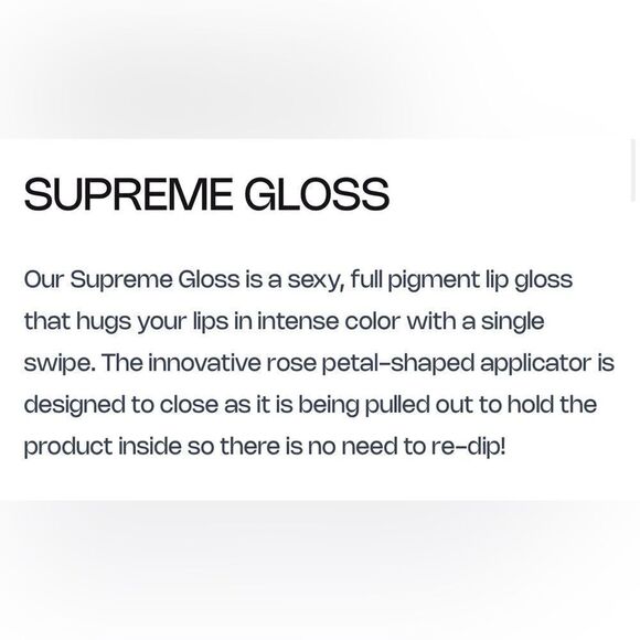 NIB Jeffree Star Supreme Gloss Full Size Lip Gloss - Color No apologies - Picture 7 of 9